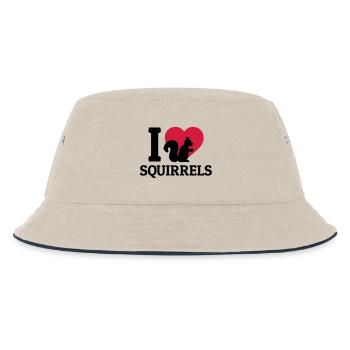 I love Squirrels - Bob Enfant - blanc cassé/bleu marine - Devant