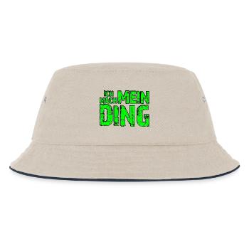 Ich mach mein Ding - grün - Kinder Bucket Hat - Natur/Navy - Vorne