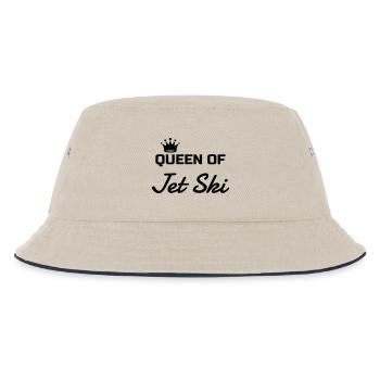 Jet Ski Jetski Sport Sportler Spieler - Kinder Bucket Hat - Natur/Navy - Vorne
