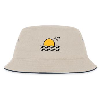 Coucher de soleil - Bob Enfant - blanc cassé/bleu marine - Devant
