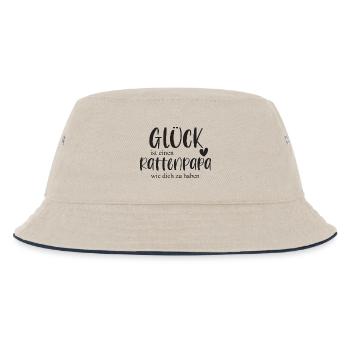 Ratte Rattenpapa Haustier Nagetier Geschenk - Kinder Bucket Hat - Natur/Navy - Vorne