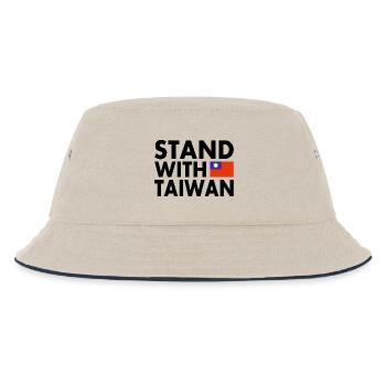 Stand with taiwan - Kids’ Bucket Hat - ecru/navy - Front