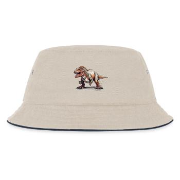 Dinosaure T Rex - Bob Enfant - blanc cassé/bleu marine - Devant