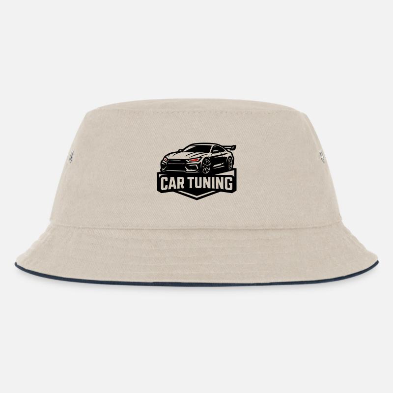 Auto Tuning - Kinder Bucket Hat - Natur/Navy
