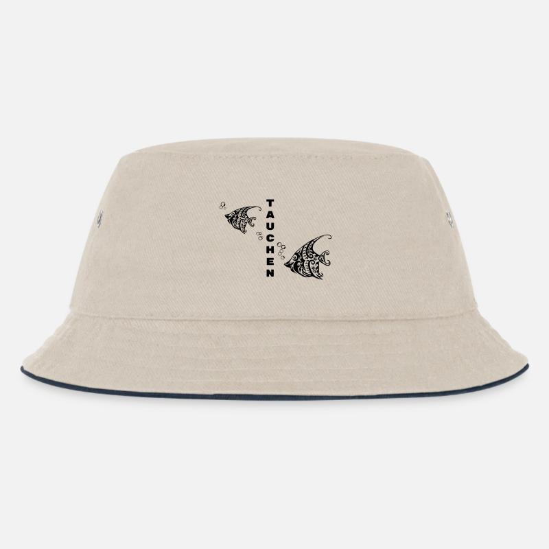 Plongée – Tribal Fish Design - Bob Enfant - blanc cassé/bleu marine