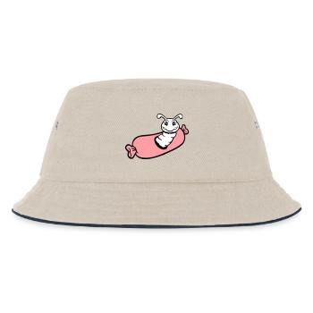 trou de chenille saucisse saucisses grill faim manger - Bob Enfant - blanc cassé/bleu marine - Devant