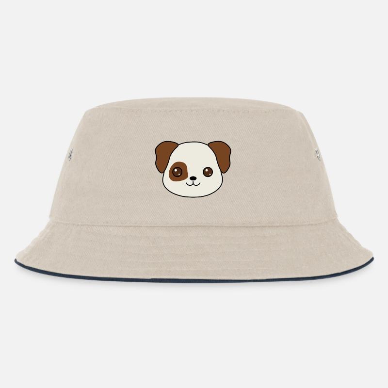 conception de dessin animé de chiot charmant - Bob Enfant - blanc cassé/bleu marine