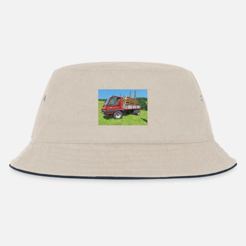 AEBI TP68 - Kinder Bucket Hat - Natur/Navy