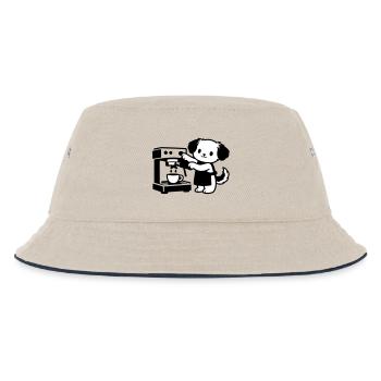 Le chien barista est super mignon - Bob Enfant - blanc cassé/bleu marine - Devant