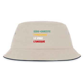 Sidecar Operator Original Das wahre Einzigartige - Kinder Bucket Hat - Natur/Navy - Vorne