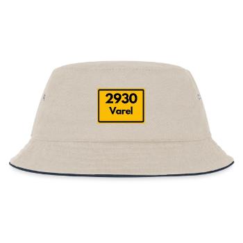 ALTE POSTLEITZAHL PLZ RETRO 2930 VAREL MEER& MÜHLE - Kinder Bucket Hat - Natur/Navy - Vorne