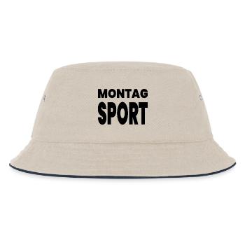 Sport - Kinder Bucket Hat - Natur/Navy - Vorne