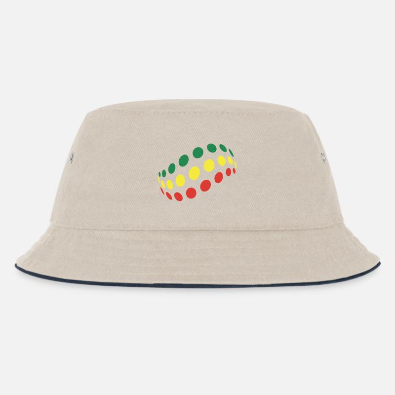 Logo_BBR_2 - Kinder Bucket Hat - Natur/Navy