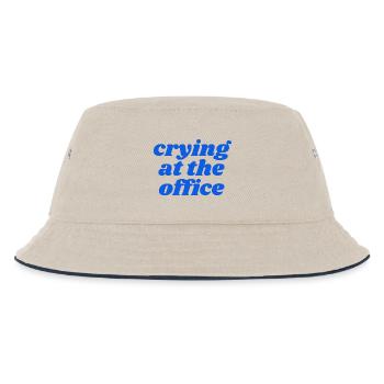 crying at the office - Kids’ Bucket Hat - ecru/navy - Front