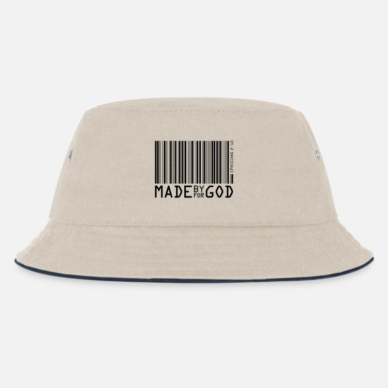 made by god - Kinder Bucket Hat - Natur/Navy
