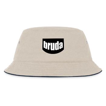 Bruda - Stuff für echte Bros - Kinder Bucket Hat - Natur/Navy - Vorne
