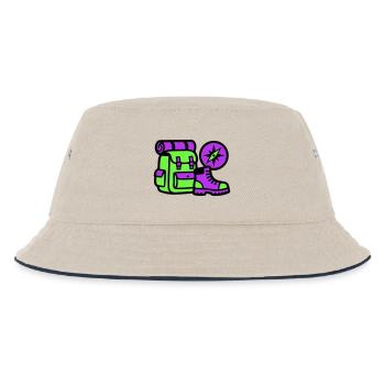 Graphique de boussole pour sac à dos de randonnée - Bob Enfant - blanc cassé/bleu marine - Devant