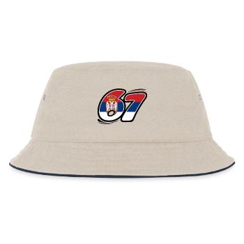 67 Serbia Edition - Kids’ Bucket Hat - ecru/navy - Front