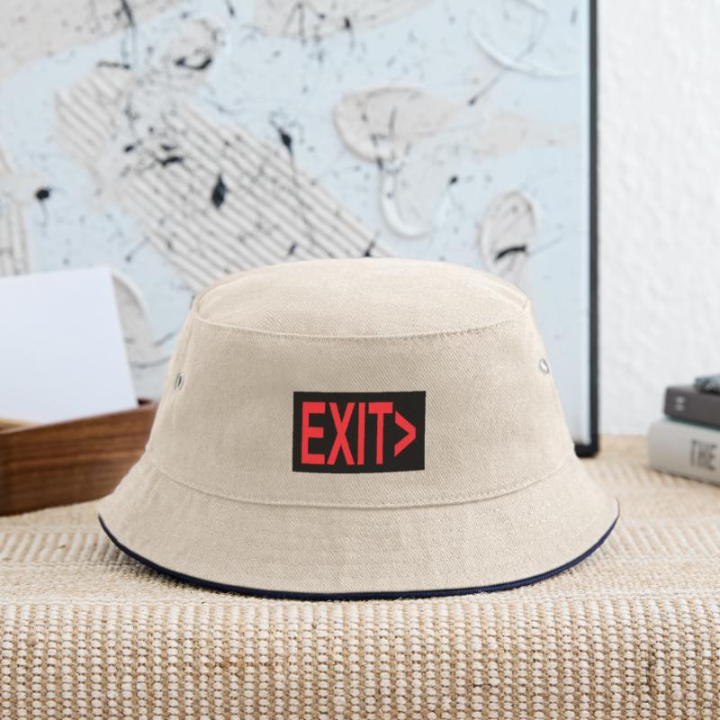 Exit / Exit / Emergency Exit Kids’ Bucket Hat