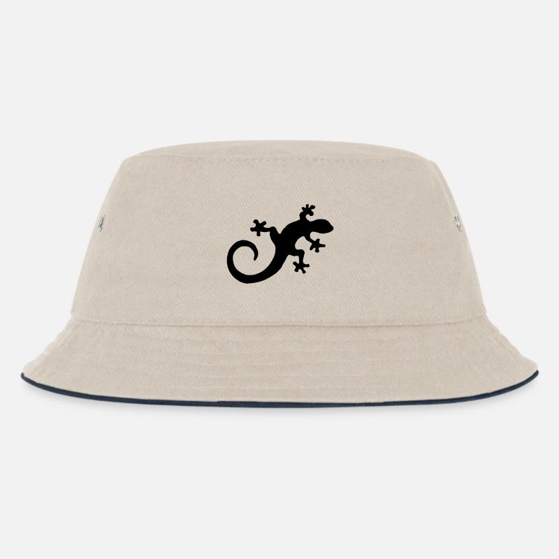 salamander - Kinder Bucket Hat - Natur/Navy