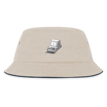 cyberpunk hackfleisch - Kinder Bucket Hat - Natur/Navy - Vorne