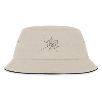 spider_web - Kinder Bucket Hat - Natur/Navy - Vorne