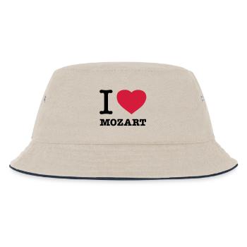 I LOVE MOZART - Kinder Bucket Hat - Natur/Navy - Vorne