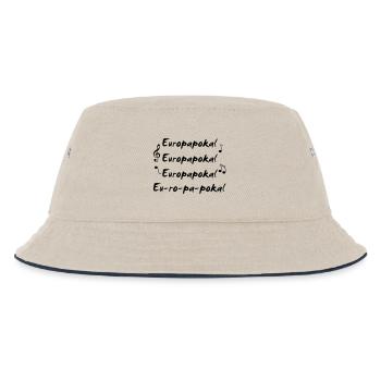 Europapokal einfarbig - Kinder Bucket Hat - Natur/Navy - Vorne