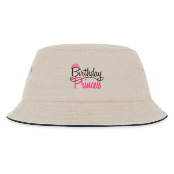 princess prinzessin krone koenigin girl maedchen p - Kinder Bucket Hat - Natur/Navy - Vorne