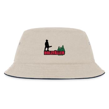 holzfäller - Kinder Bucket Hat - Natur/Navy - Vorne