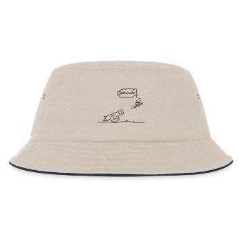 sportskanone - Kinder Bucket Hat - Natur/Navy - Vorne