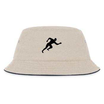 läufer - Kinder Bucket Hat - Natur/Navy - Vorne