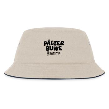 Pälzer Buwe Unnerwegs - Pfälzer Männer auf Tour - Kinder Bucket Hat - Natur/Navy - Vorne