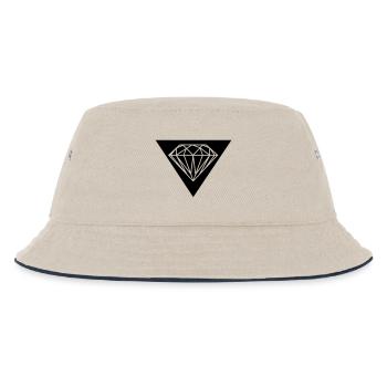 diamant - Kinder Bucket Hat - Natur/Navy - Vorne