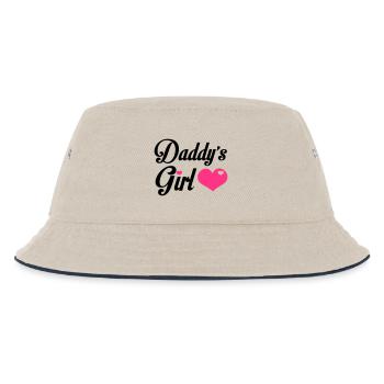 Daddy's Girl - Kids’ Bucket Hat - ecru/navy - Front