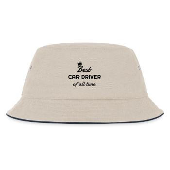 Fahrer Fahren Sport Auto Spieler - Kinder Bucket Hat - Natur/Navy - Vorne