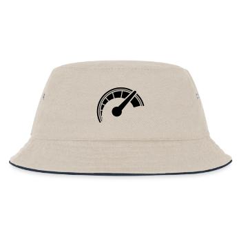 Rennen - Kinder Bucket Hat - Natur/Navy - Vorne
