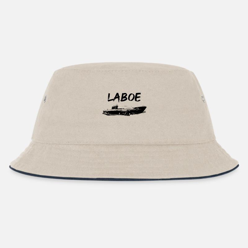 U-Boot Laboe - Kinder Bucket Hat - Natur/Navy