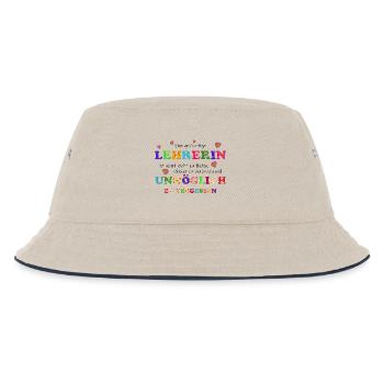 Eine großartige Lehrerin, unmöglich zu vergessen - Kinder Bucket Hat - Natur/Navy - Vorne