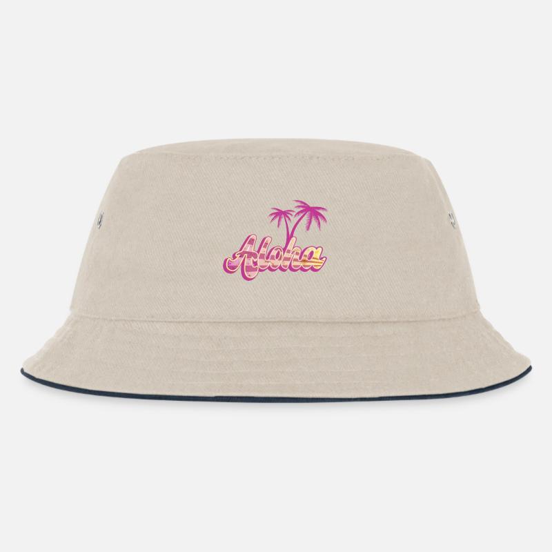 Aloha Palm - Bob Enfant - blanc cassé/bleu marine