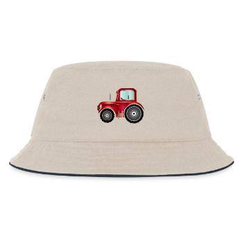 Tracteur rouge pour tracteurs et ventilateurs agricoles - Bob Enfant - blanc cassé/bleu marine - Devant