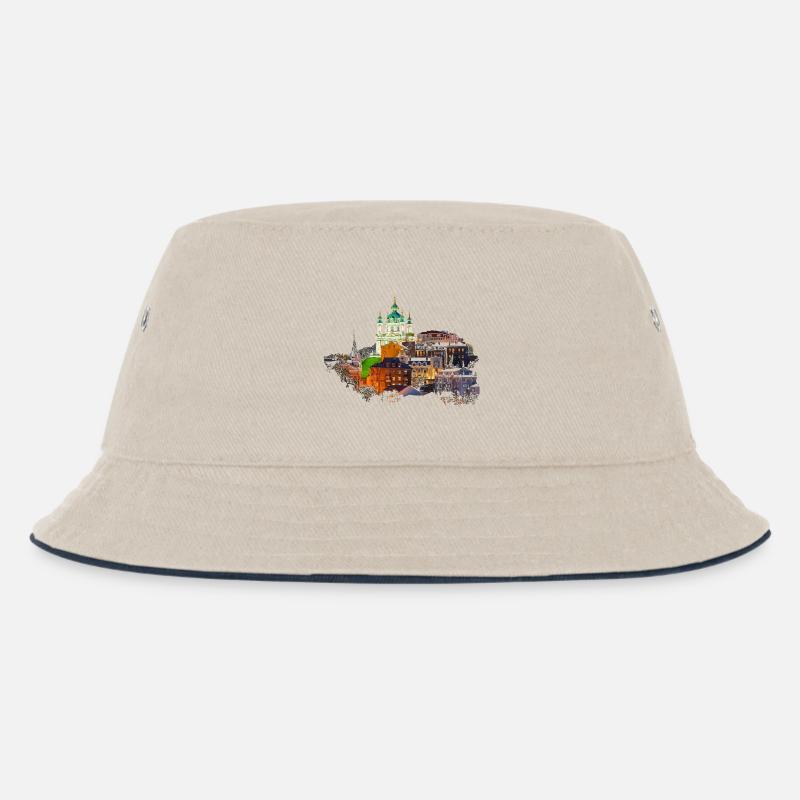 Kiew - Kinder Bucket Hat - Natur/Navy