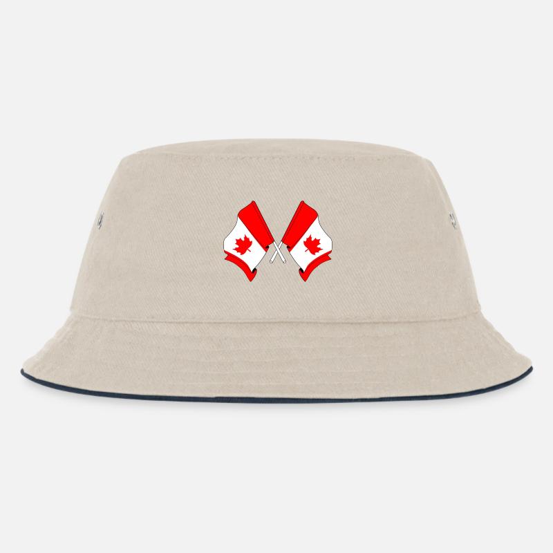 Drapeaux du Canada croisés - Bob Enfant - blanc cassé/bleu marine
