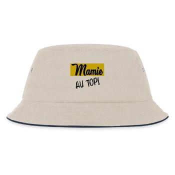 OMA. OMA. MUTTERTAG - Kinder Bucket Hat - Natur/Navy - Vorne