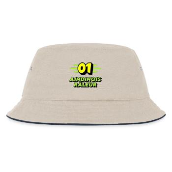 Complaining Aindinois - Kids’ Bucket Hat - ecru/navy - Front