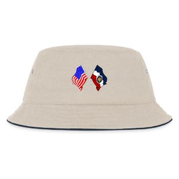 Drapeau des États-Unis et de l’État de l’Utah croisé - Bob Enfant - blanc cassé/bleu marine - Devant