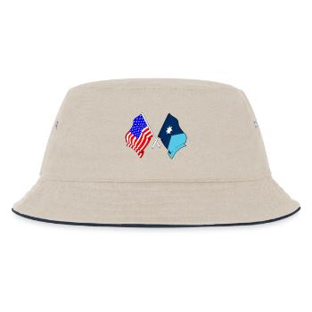 Drapeau des États-Unis et de l’État du Minnesota croisé - Bob Enfant - blanc cassé/bleu marine - Devant