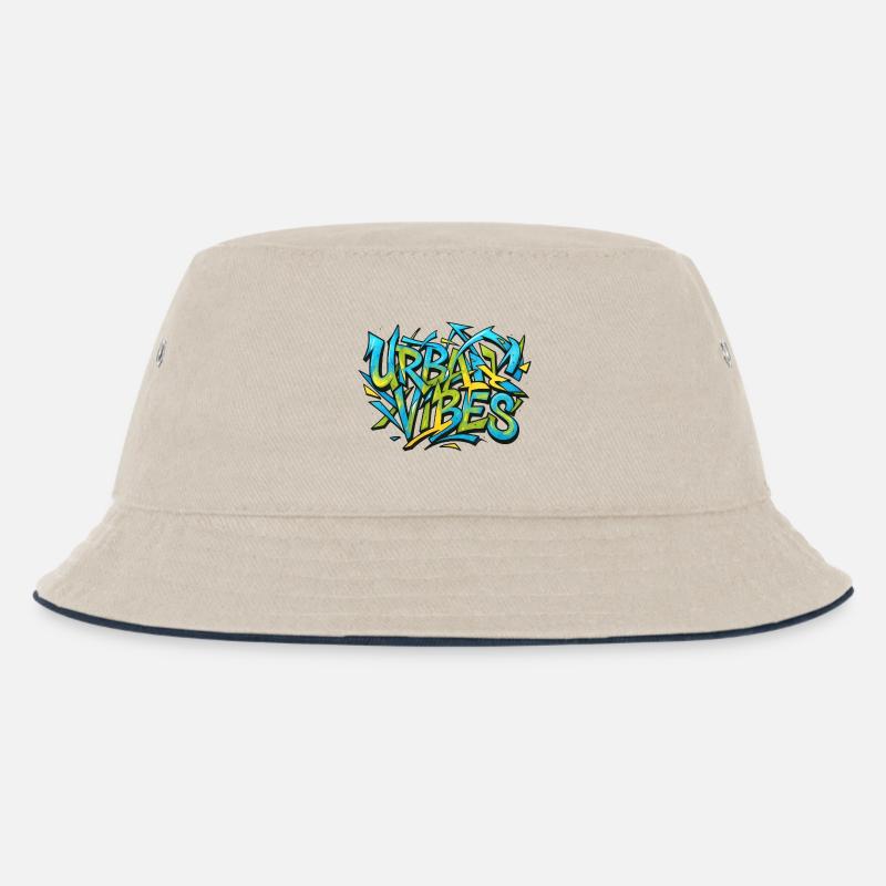 Urban Vibes - Kinder Bucket Hat - Natur/Navy