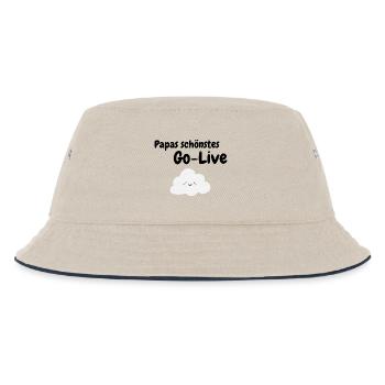 IT Baby CLOUD ALM GO LIVE BABY - Kinder Bucket Hat - Natur/Navy - Vorne