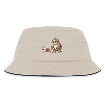 Paresseux et escargot - Bob Enfant - blanc cassé/bleu marine - Devant